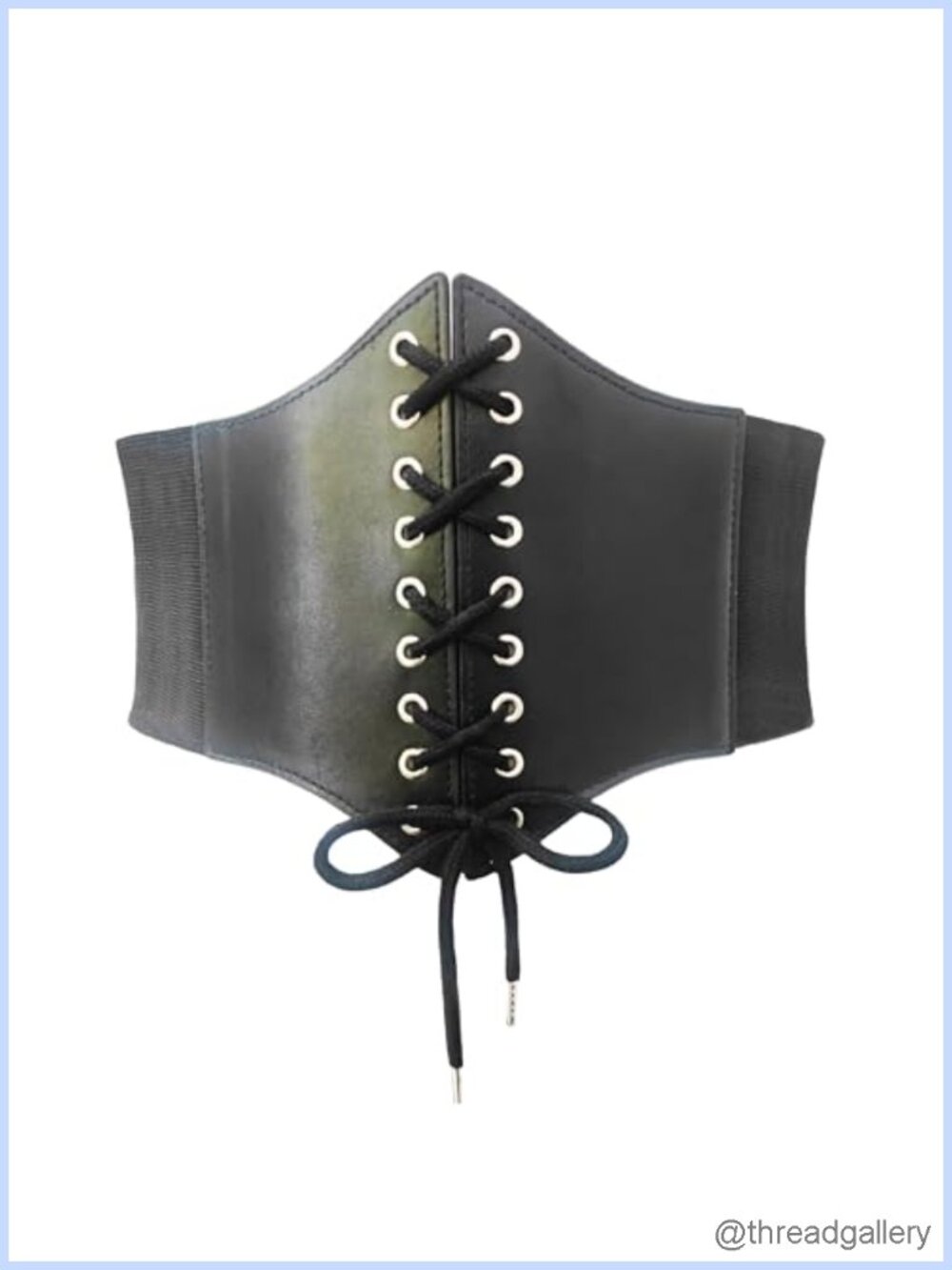 Women's Lace-Up Waspie Wide Belt Elastic Waist Tied Halloween Costume